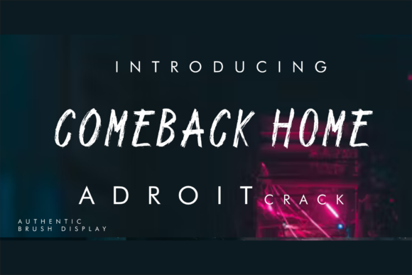 Adroit Crack Display Font for Handmade Creators