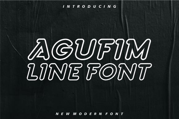 Agufim Line Font for Fashion Branding & Editorial Design