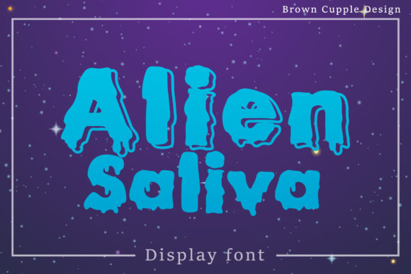 Alien Saliva Font: A Techno Display Typeface for Makers
