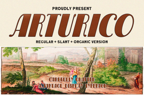 Arturico: A Retro Display Font for Bold Campaign Headlines