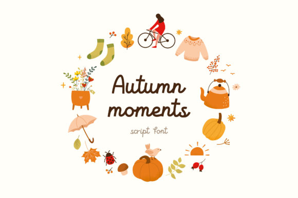 Autumn Moments Display Font for Scroll-Stopping Visuals