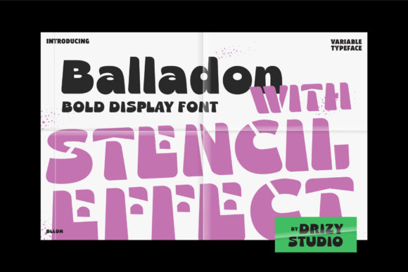 Balladon: A Retro Display Font with Editorial Charm