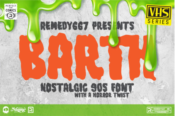 Barth Display Font for Bold, Creepy Branding