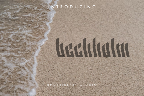 Beckholm Display Font for Bold Digital Branding