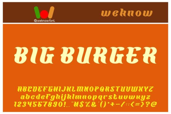 Big Burger: A Thick-Lettered Display Font for Bold Editorial Moments