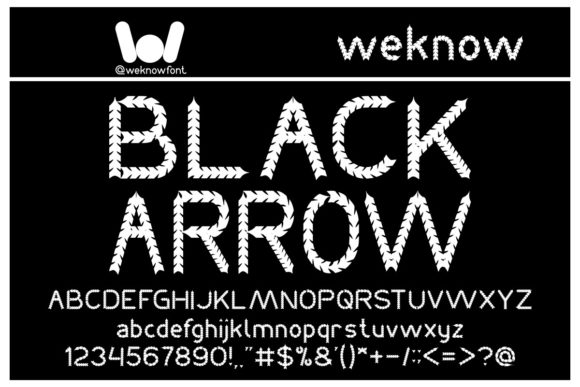 Black Arrow Display Font for Bold Brand Identity