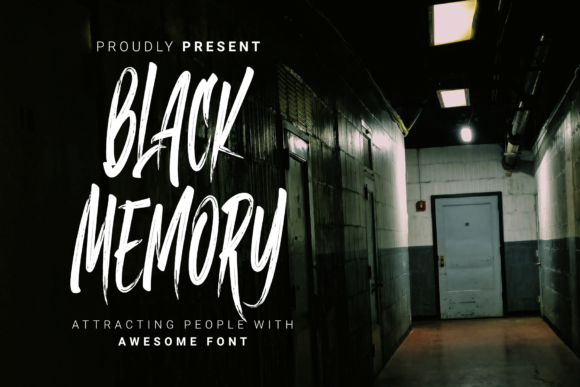 Black Memory: A Brushed Display Font for Scroll-Stopping Brand Content