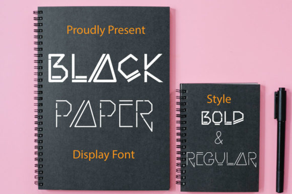 Black Paper: A Robotic Display Font for Modern Editorial Design
