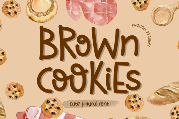 Brown Cookies Font: A Playful Display Font for Standout Campaigns