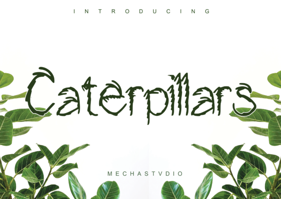 Caterpillars Display Font for Makers & Printables