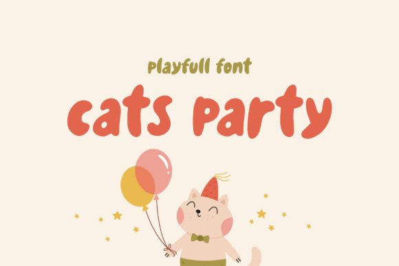 Cats Party Font for Playful Digital Branding