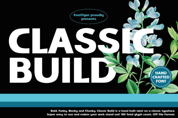Classic Build Display Font for Handmade Brands
