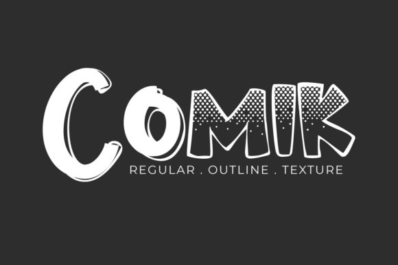 Comik Font: Retro-Outlined Display Fonts for Handmade Creators