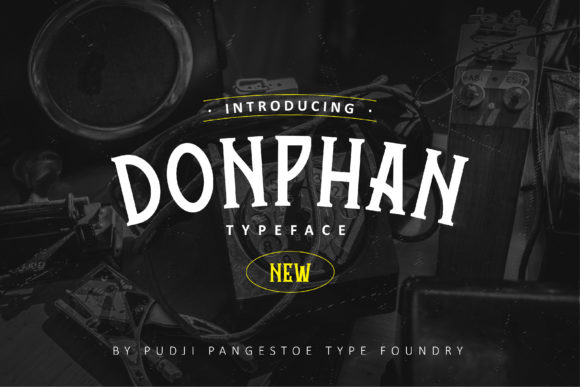 Donphan: A Hand-Drawn Retro Display Font for Makers