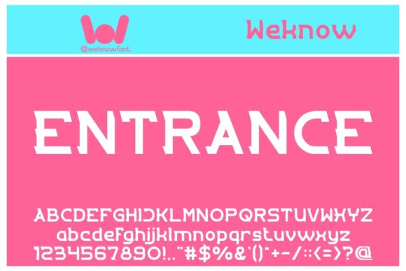 Entrance Font: A Bold Techno Display Typeface for Impactful Branding
