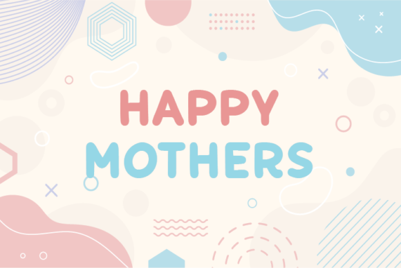 Happy Mothers Display Font for Handmade Creators