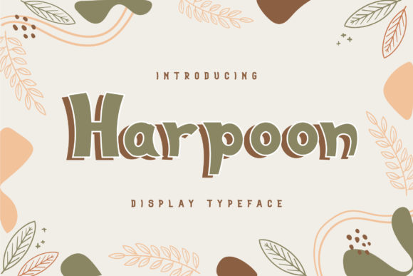 Harpoon: A Bold Display Font for Impactful Design
