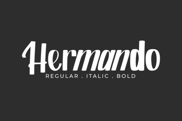 Hermando: A Distinctive Paint-Brushed Display Font