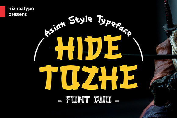 Hide Tozhe Display Font for Handmade Branding