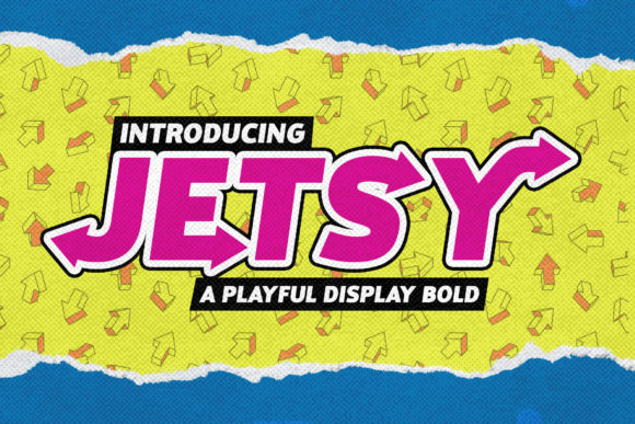 Jetsy Font: A Fun and Friendly Display Font for Small Business Branding