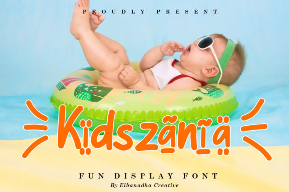 Kidszania Display Font for Playful, Modern Handmade Design