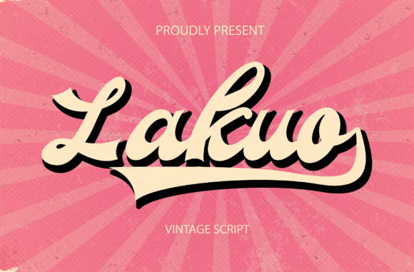 Lakuo Display Font for Small Business Branding