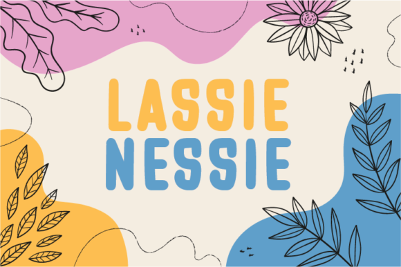 Lassie Nessie Display Font for Handmade Creatives