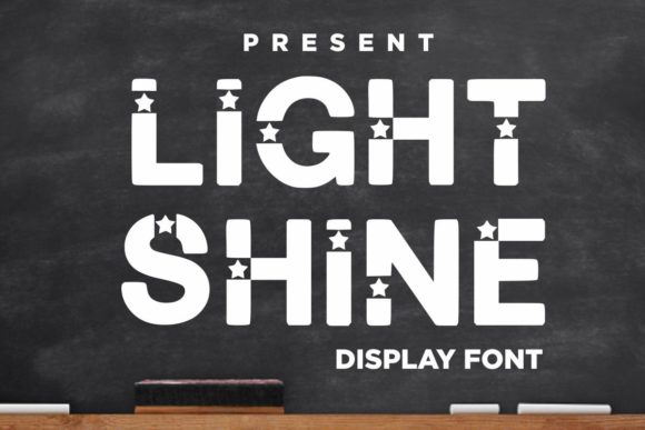 Light Shine: A Bold Display Font for Holiday Campaigns