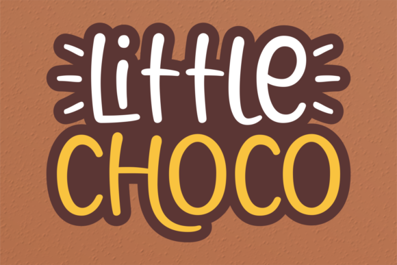Little Choco Display Font for Handmade Invitations & Packaging