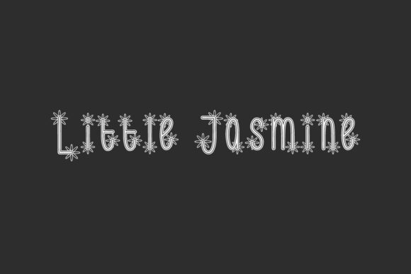 Little Jasmine: A Futuristic Display Font with Floral Flair