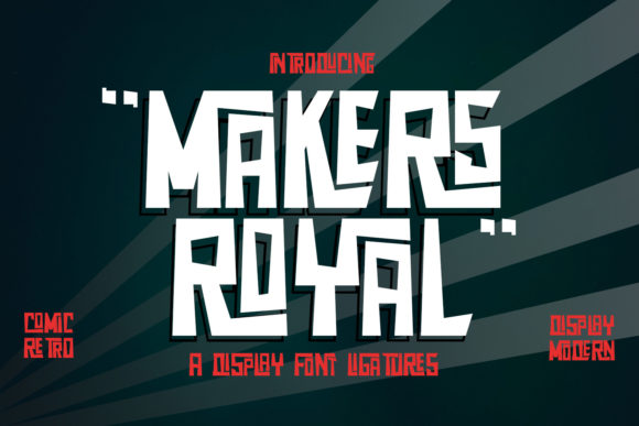 Makers Royal Display Font for Handmade Creatives
