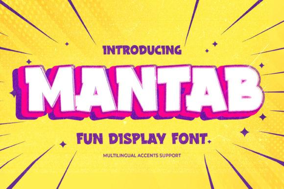 Mantab: A Bold Display Font for Editorial Impact