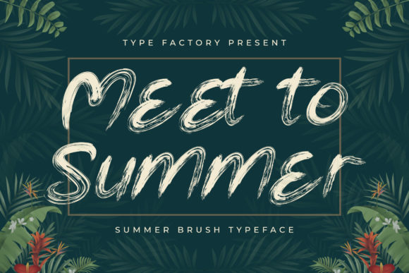 Meet to Summer Font: Tropical Display Typeface for Scroll-Stopping Visuals