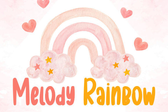 Melody Rainbow Font: A Joyful Display Typeface for Creative Projects