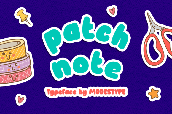 Patch Note Font: A Friendly Display Typeface for Playful Branding