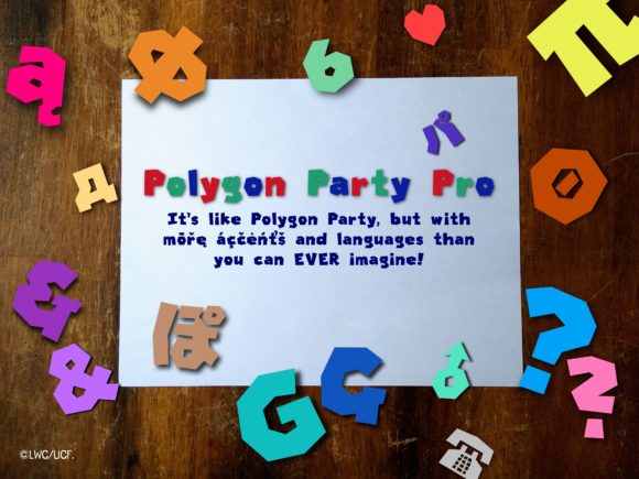 Polygon Party: A Playful Geometric Display Font for Editorial Design