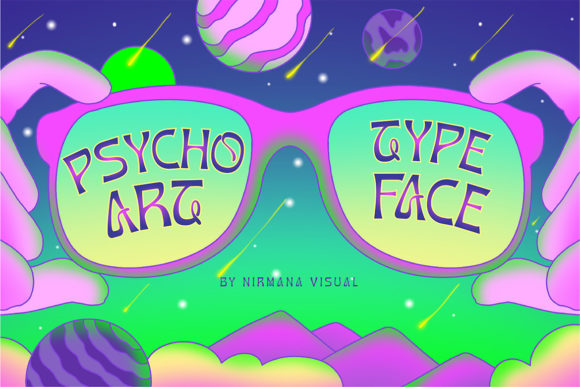 Psychoart: A 1970s-Inspired Display Font for Editorial Impact