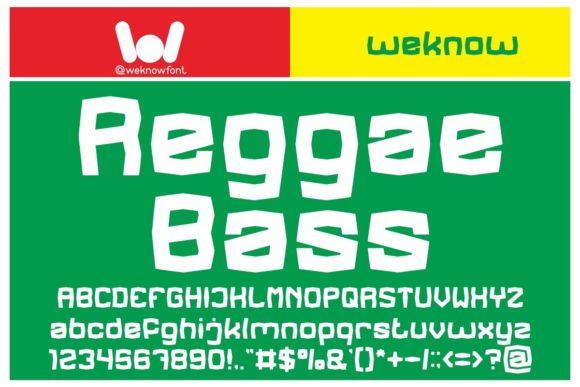 Reggae Bass Font for Handmade Branding & Craft Projects