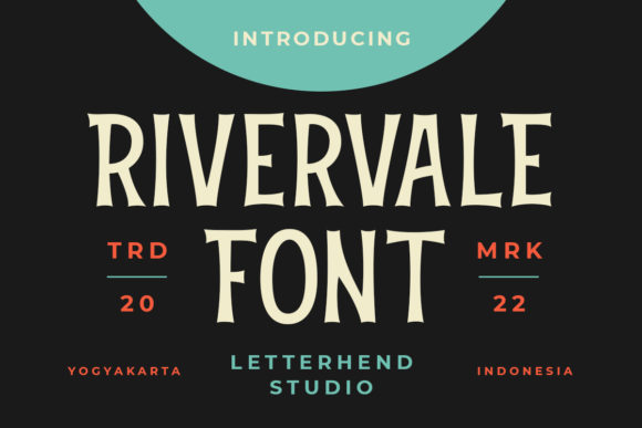 Rivervale: A Vintage-Inspired Display Font for Editorial Design