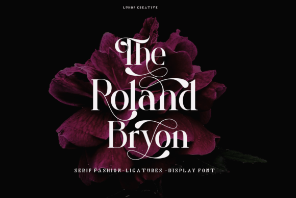 Roland Bryon Font for Elegant Display Typography