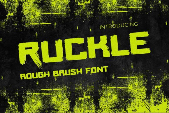 Ruckle Display Font for Bold Handmade Branding
