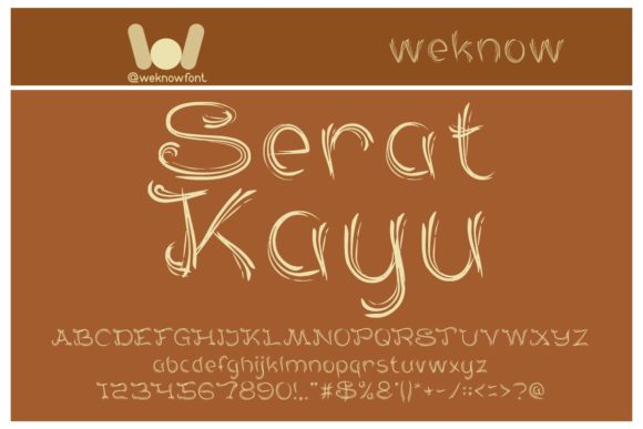 Serat Kayu: A Fancy & Cool Display Font for Brand Identity
