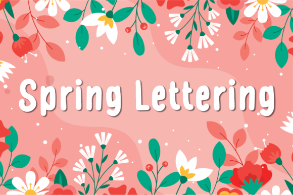 Spring Lettering: A Natural Display Font for Editorial Design