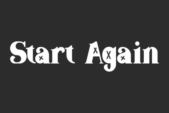 Start Again: A Stylish Display Font for Editorial Moments