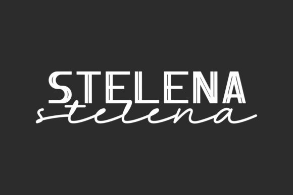 Stelena Font: A Chic & Cheerful Display Typeface for Craft-Forward Branding