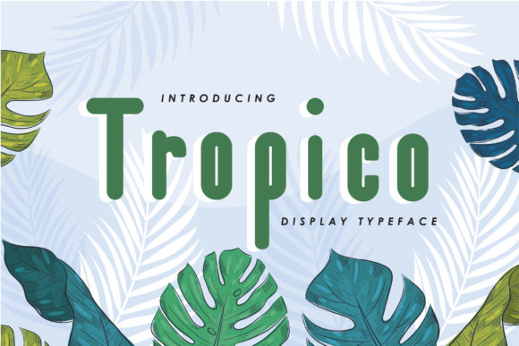Tropico: A Paint-Brushed Display Font for Editorial Design