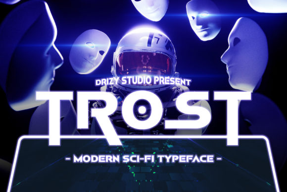 Trost: A Futuristic Display Font for Digital Branding