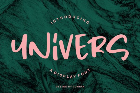 Univers Display Font for Crafty Branding Projects