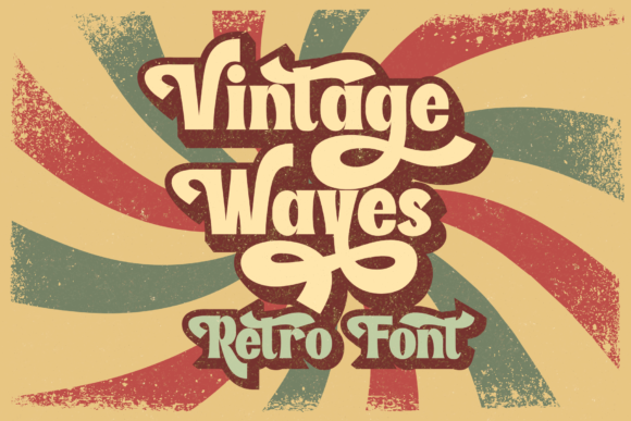 Vintage Waves: A Retro Display Font for Editorial Charm