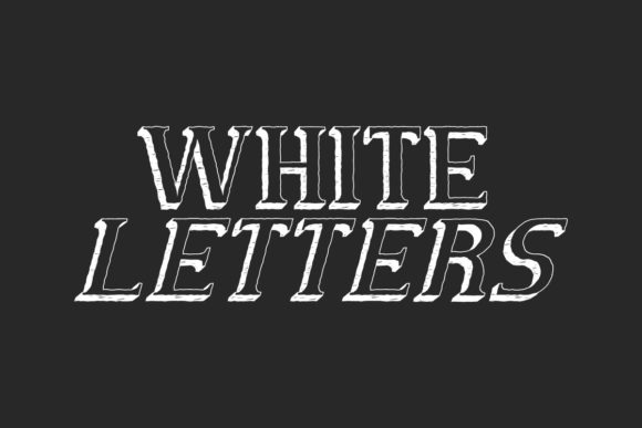 White Letters Font for Standout Branding